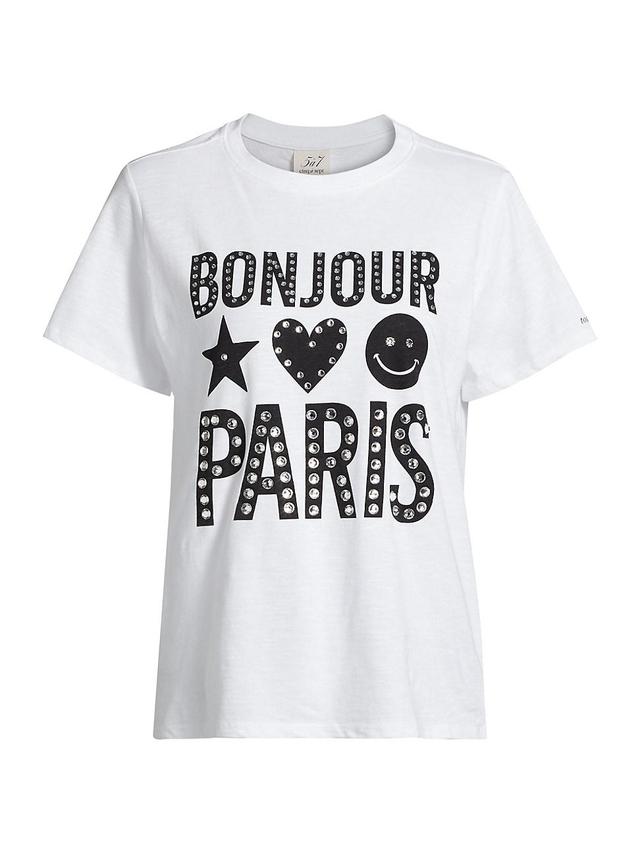 Womens Heatset Bonjour Paris T-Shirt Product Image