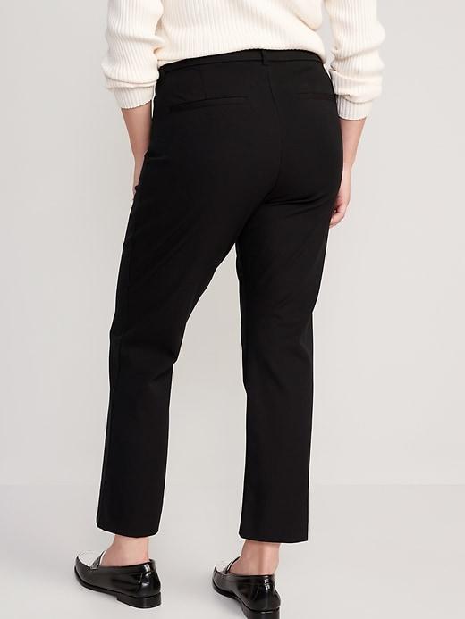 High-Waisted Pixie Straight Pants Product Image