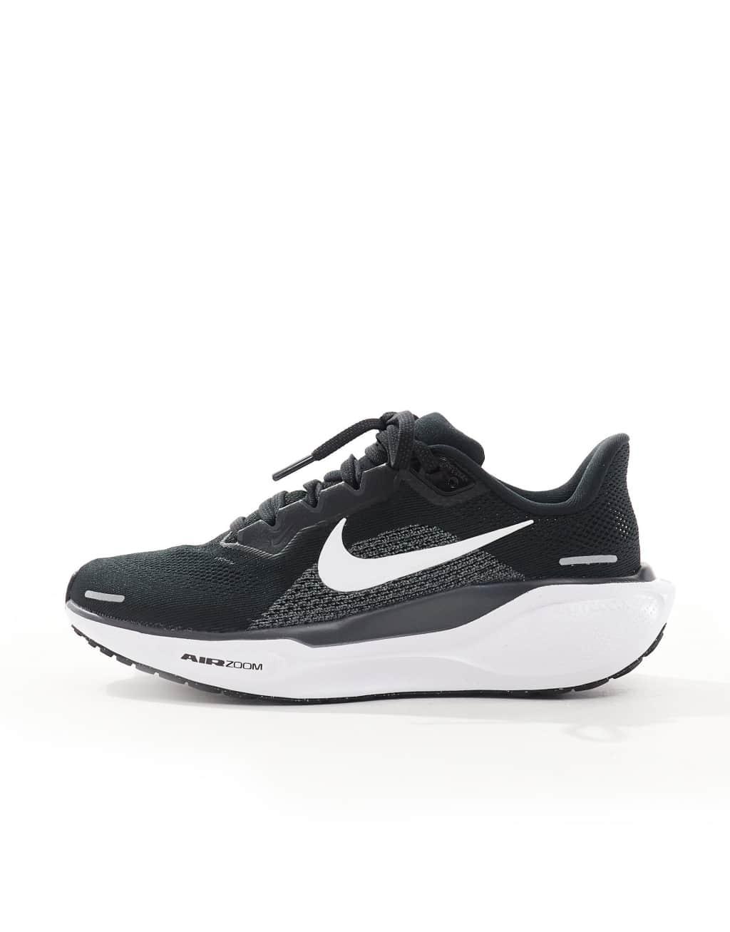 Nike Running Air Zoom Pegasus 41 sneakers in black and white Product Image