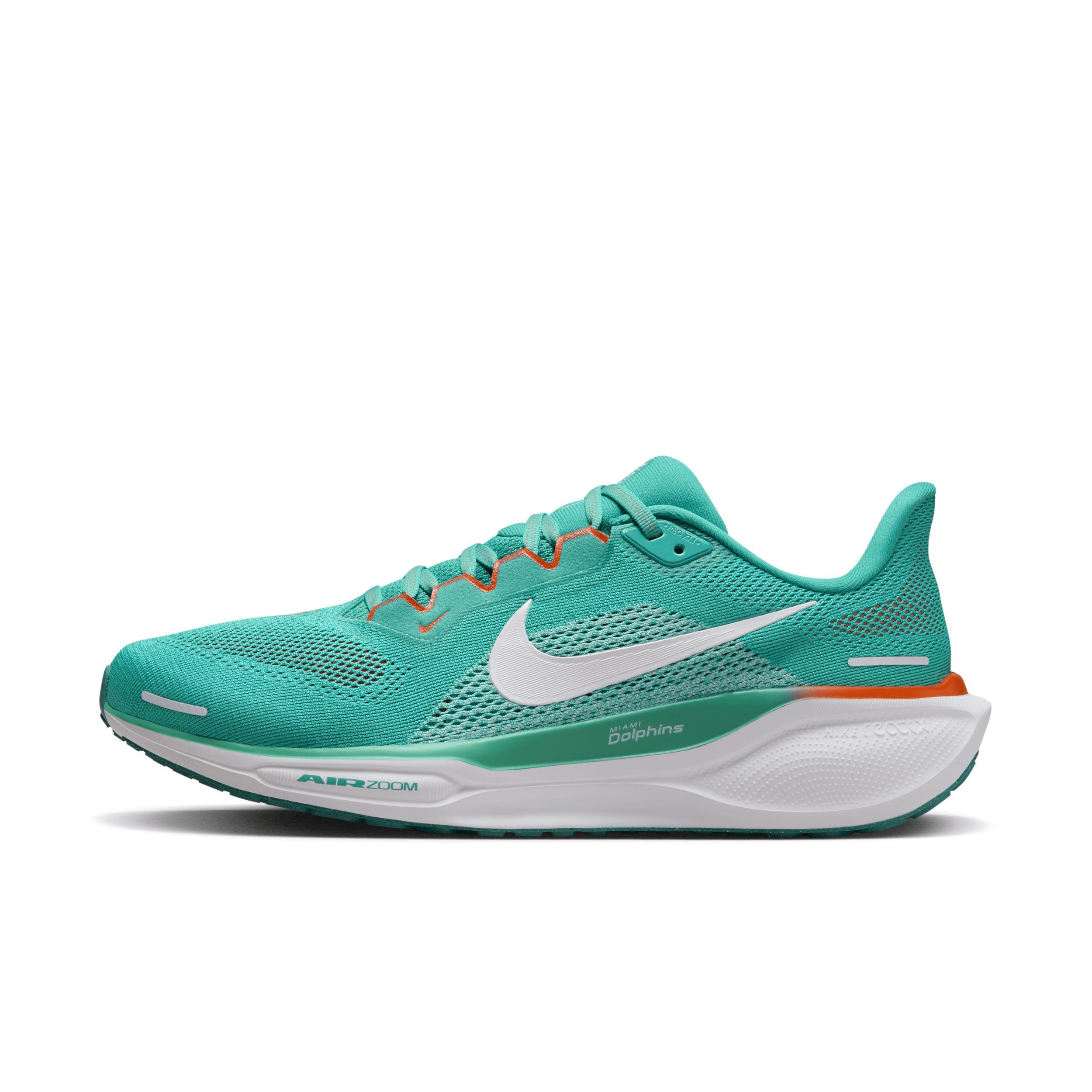 Nike Men's Pegasus 41 NFL Miami Dolphins Road Running Shoes Product Image