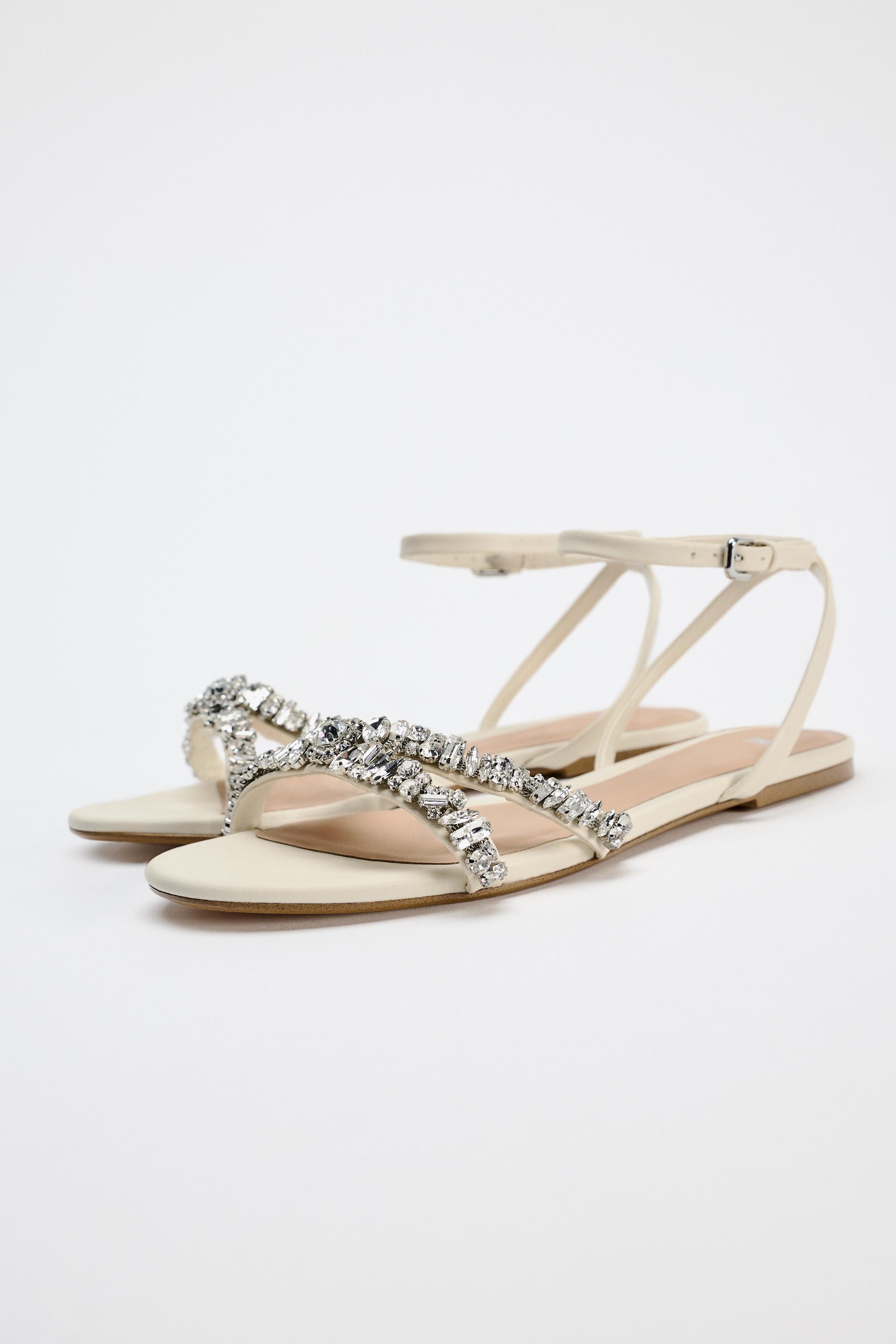 FLAT EMBELLISHED SANDAL Product Image