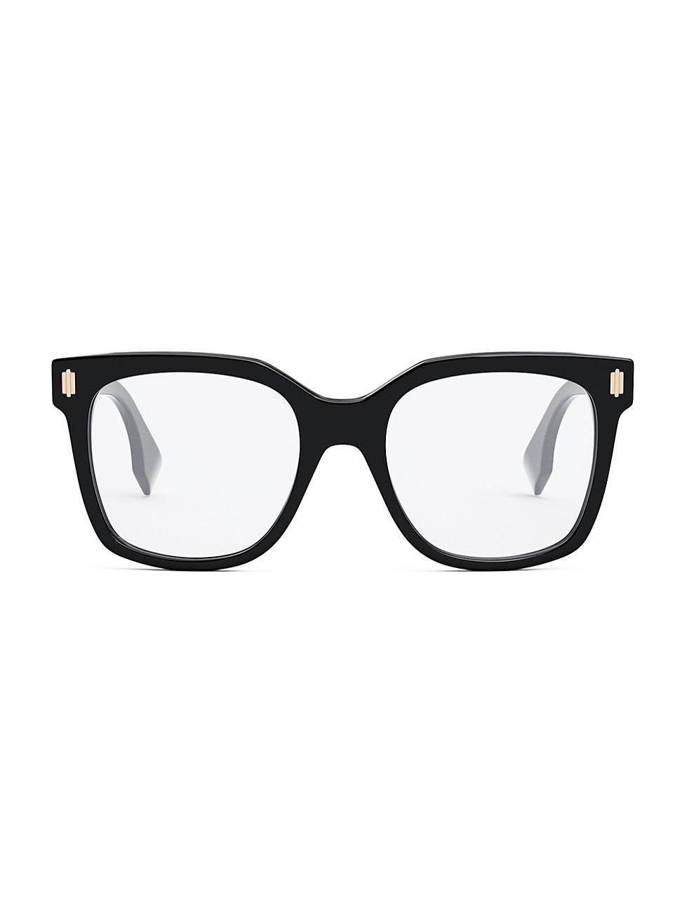 Womens Bold 52MM Square Optical Glasses Product Image