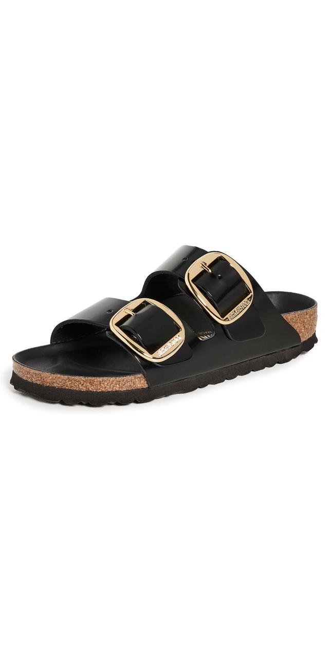 Birkenstock Womens Arizona High Shine Big Buckle Slide Sandals Product Image