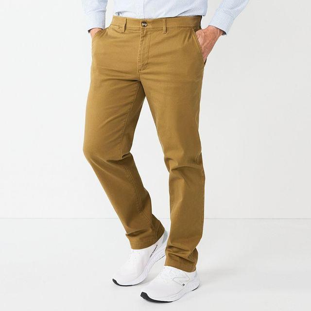 Mens Sonoma Goods For Life Flexwear Straight-Fit Chinos Light Green Product Image