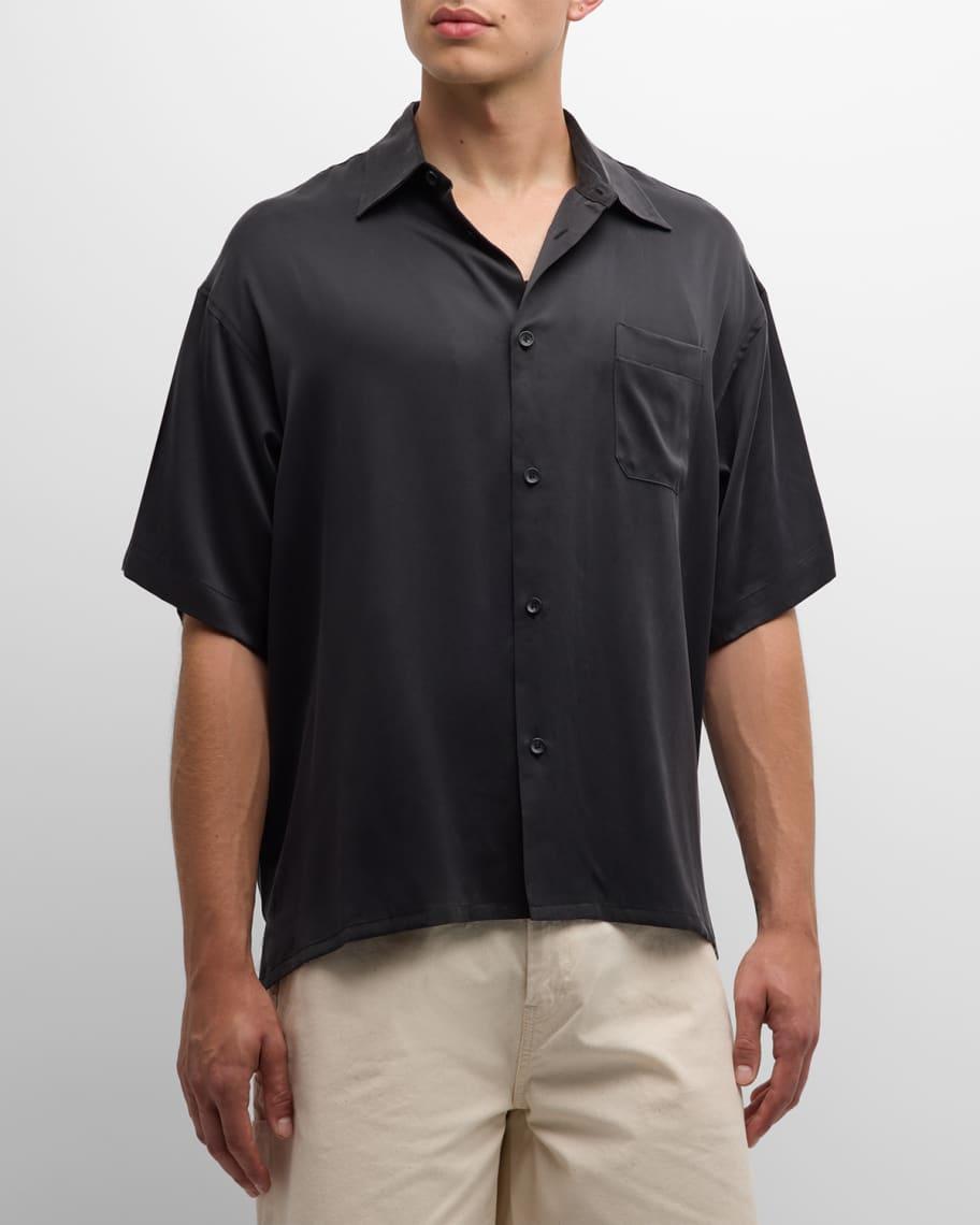 Mens Brushed Silk Sport Shirt Product Image