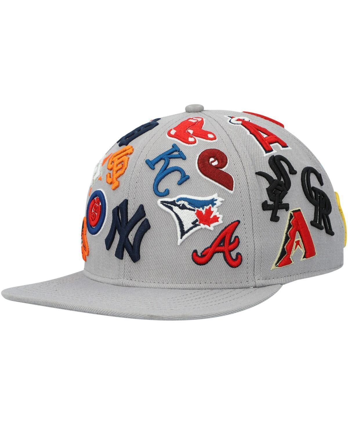 Mens Pro Standard Gray Mlb Pro League Wool Snapback Hat Product Image