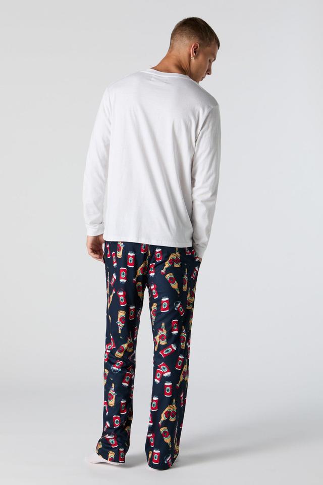 Printed Pajama Pant Male Product Image