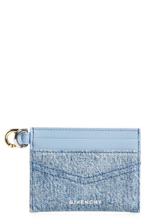 Womens Voyou Card Holder In Denim Product Image