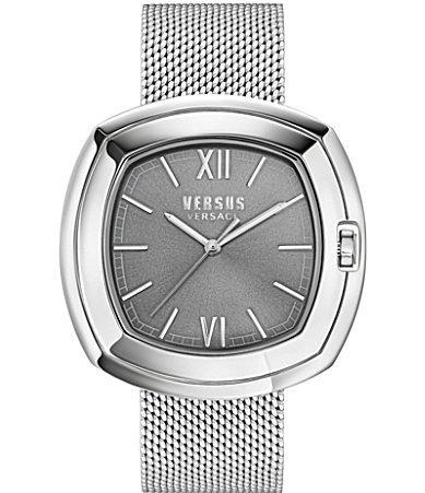 Versus By Versace Mens U and Me Quartz Analog Stainless Steel Mesh Bracelet Watch Product Image