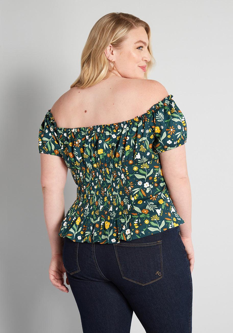 ModCloth x Collectif Only For Daisy Clover Off-Shoulder Top Product Image