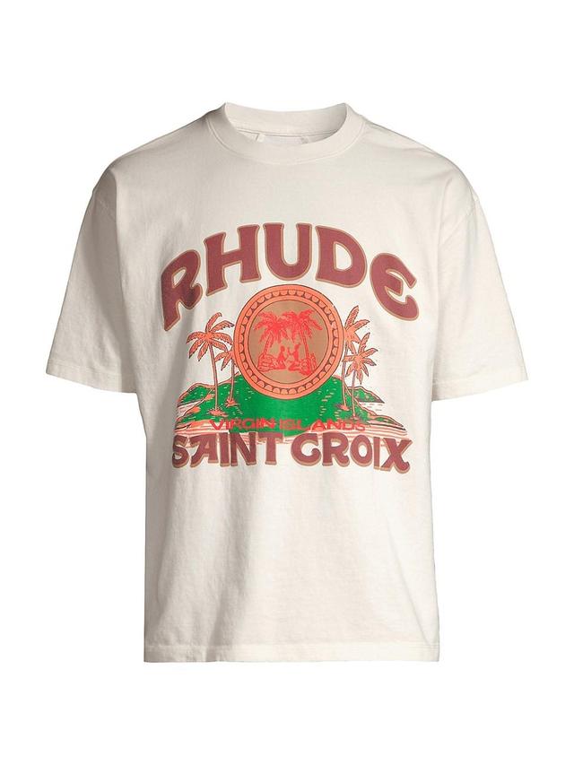 Mens Saint Croix Logo Cotton T-Shirt Product Image