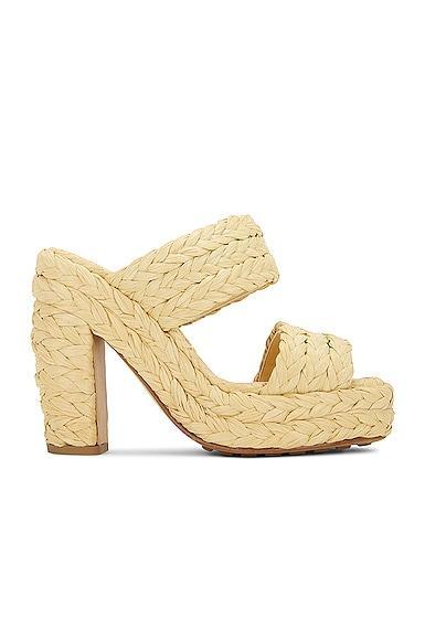 Womens Woven Straw 120 Platform Sandals Product Image