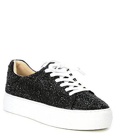 Betsey Johnson Sidny Crystal Pav Platform Sneaker Product Image