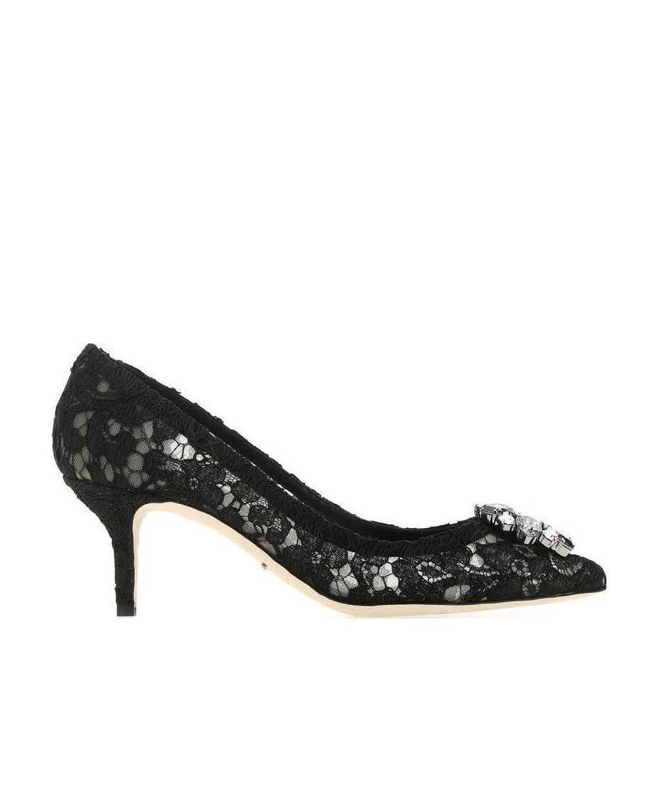 DOLCE & GABBANA Bellucci Taormina Lace Pumps In Multicolor Product Image