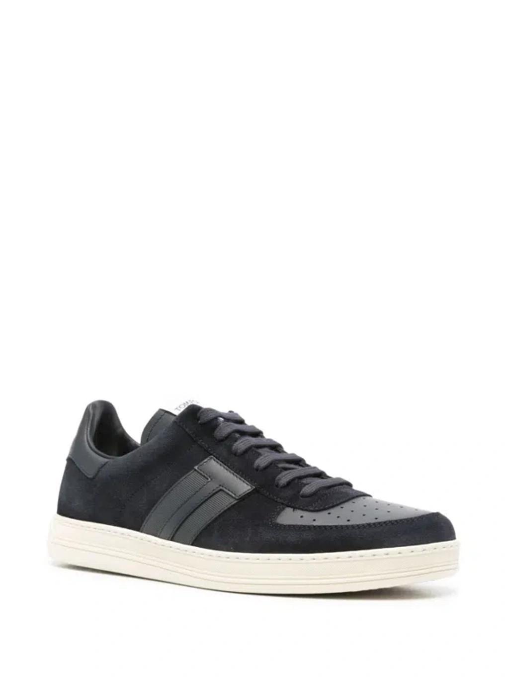 TOM FORD Radcliffe Suede Leather Sneakers In Blue Product Image