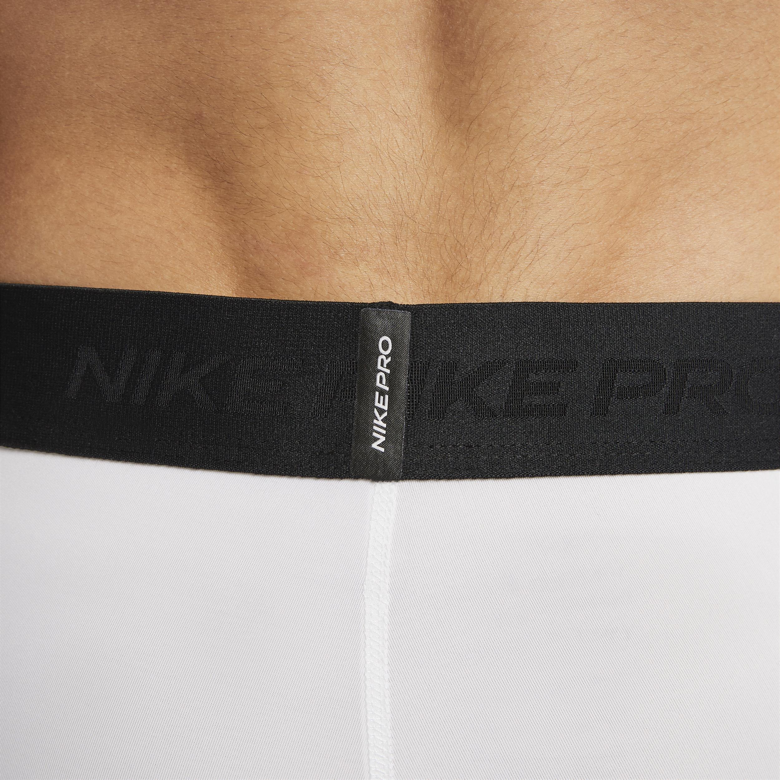 Nike Pro Mens Dri-fit 3/4-Length Fitness Tights - White Product Image