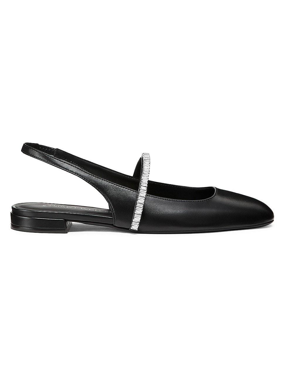 Womens Stefanie Leather Slingback Flats Product Image