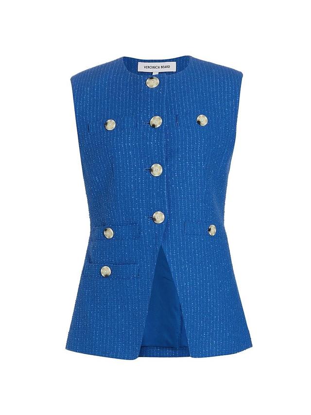 Womens Tamara Tailored Cotton-Blend Tweed Vest Product Image