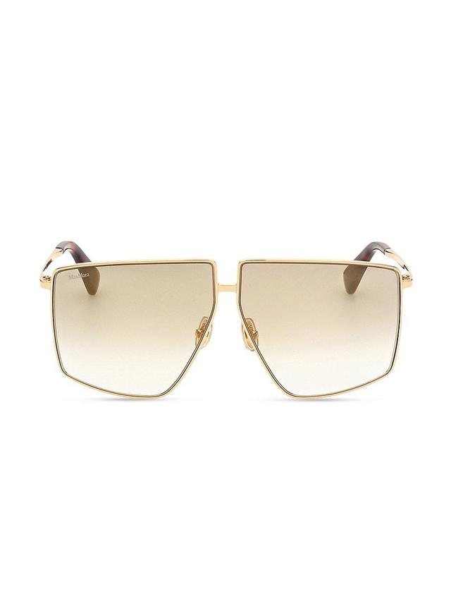 Womens 64MM Geometric Sunglasses Product Image