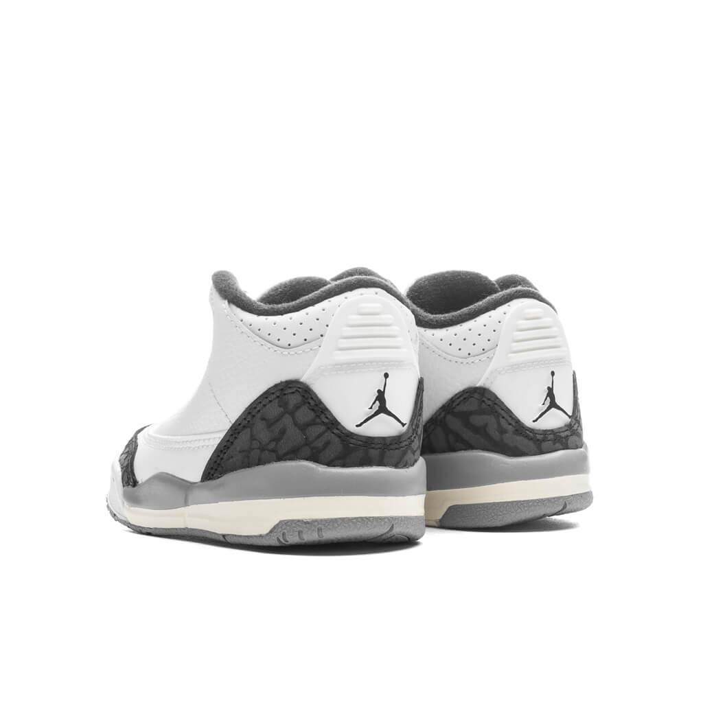 Air Jordan 3 Retro (TD) - Summit White/Fire Red/Cement Grey Male Product Image