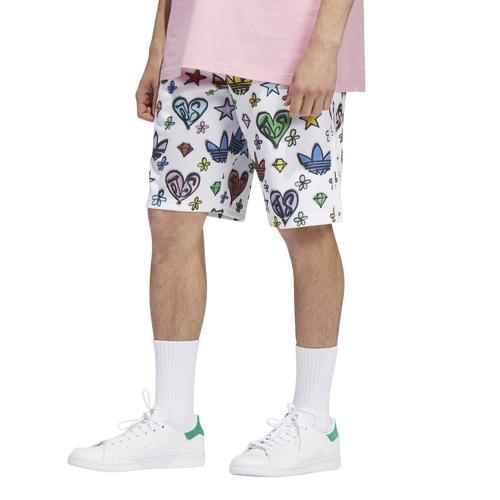 adidas Originals Mens Jeremy Scott Monogram Shorts - Multi/White Product Image