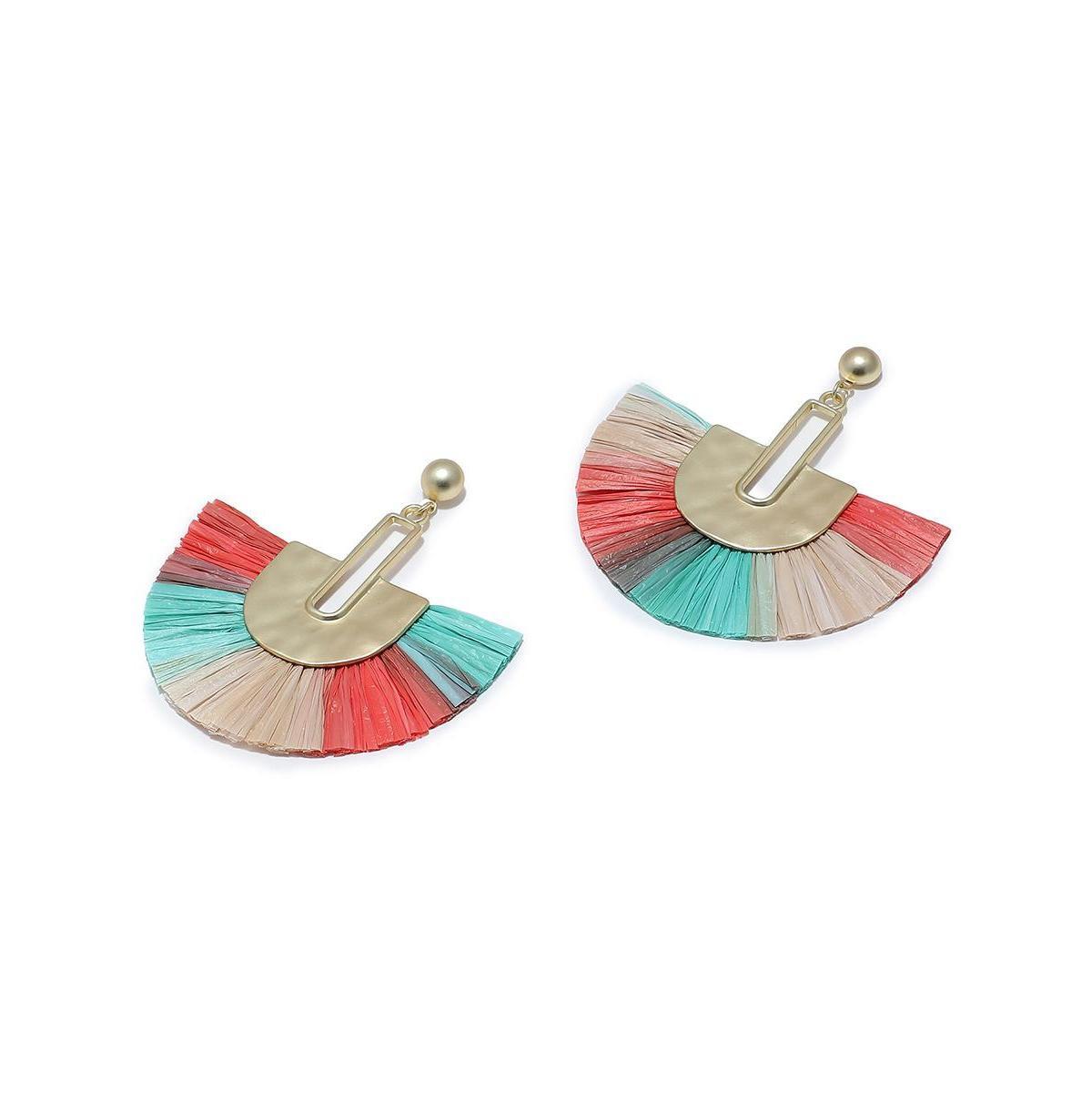 Sohi Womens Tassel Drop Earrings Product Image