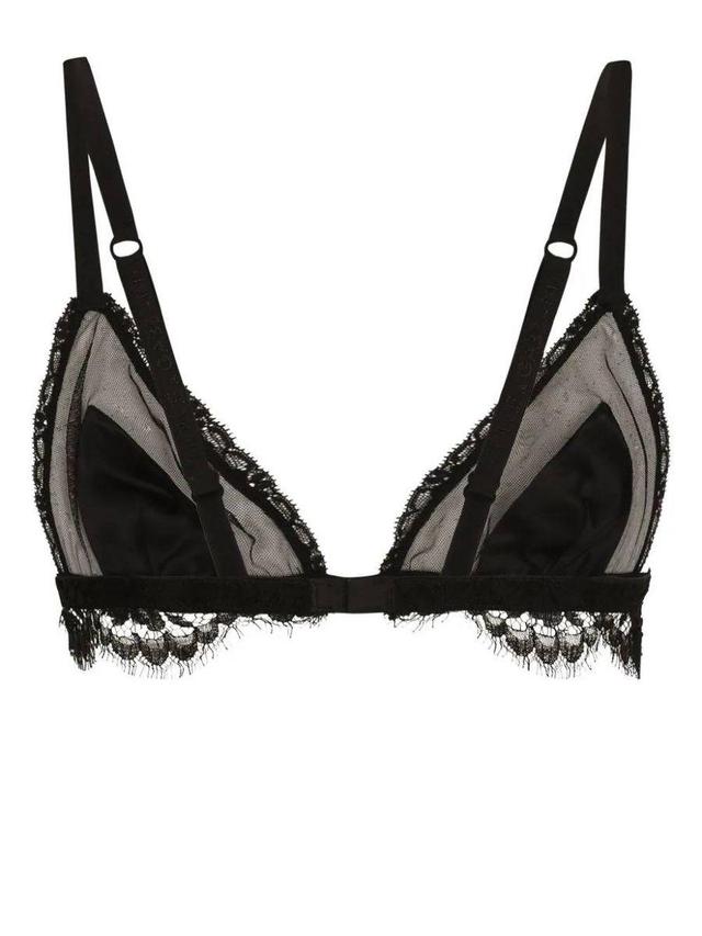 DOLCE & GABBANA Lace Bra In Black   Product Image