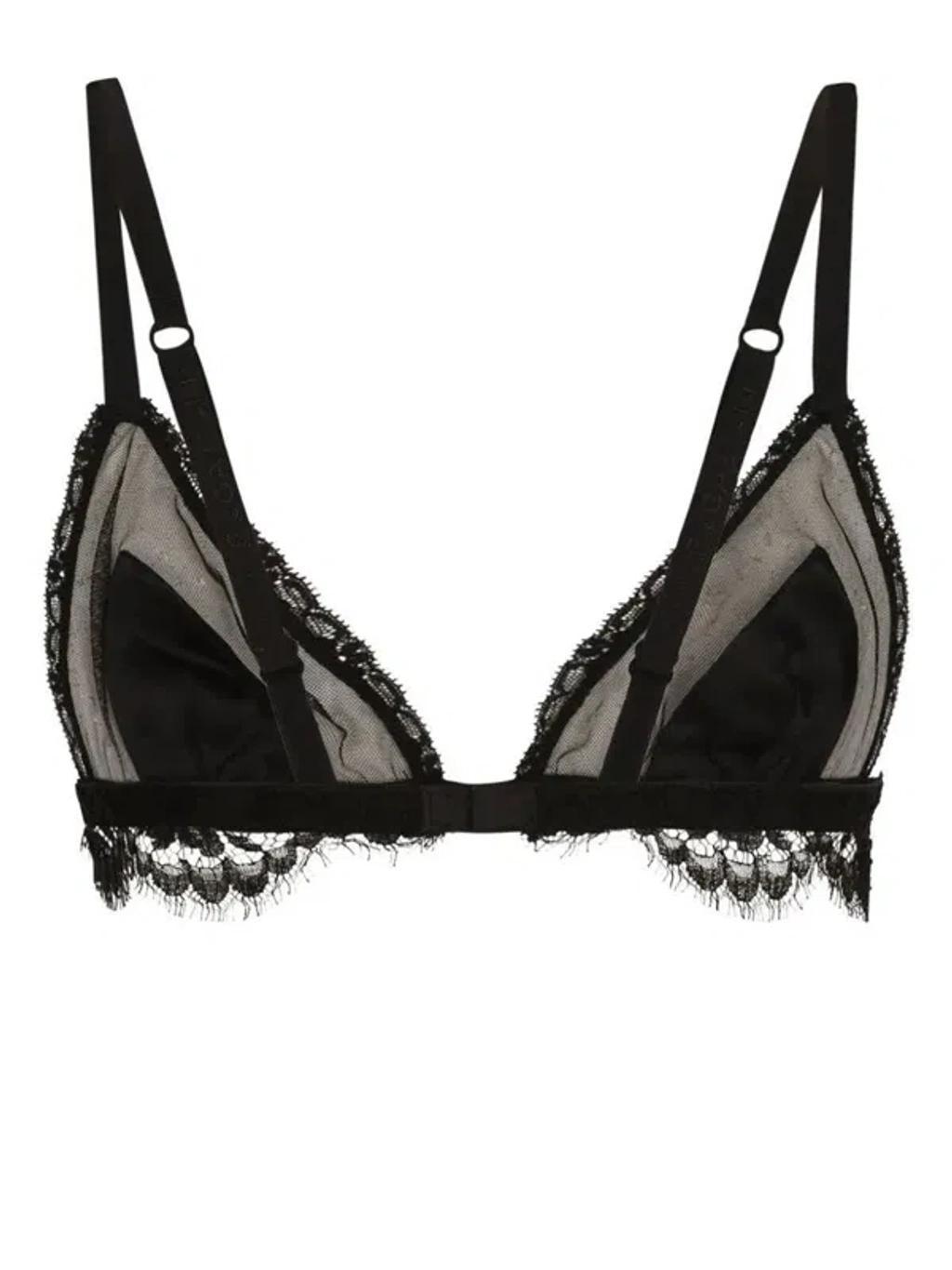 DOLCE & GABBANA Lace Bra In Black Product Image