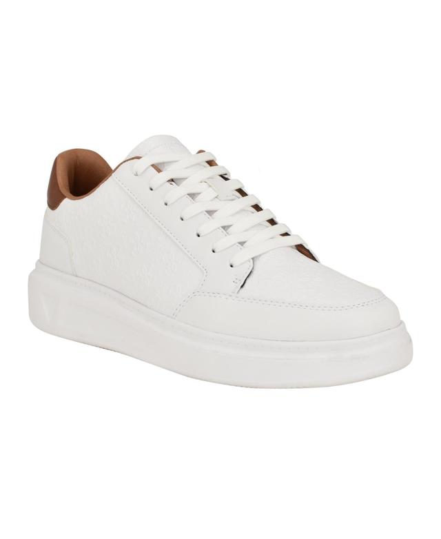 Guess Mens Creed Branded Lace Up Fashion Sneakers Product Image