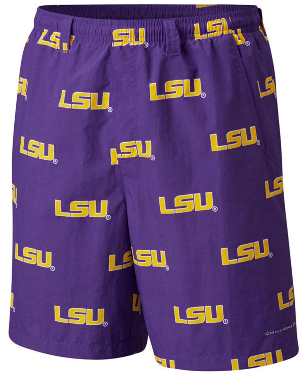 Columbia Mens Lsu Tigers Backcast Printed Shorts Product Image