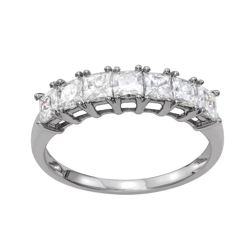 Charles & Colvard Lab Created Moissanite Anniversary Band, White, 8 Product Image