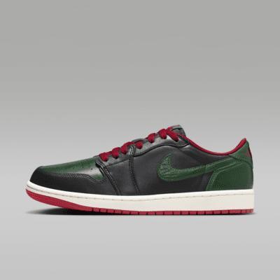 Air Jordan 1 Low OG "Black/Gorge Green" Women's Shoes Product Image