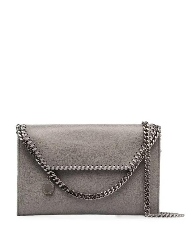 Mini Falabella Shaggy Dear Faux Leather Crossbody Bag In Grey Product Image