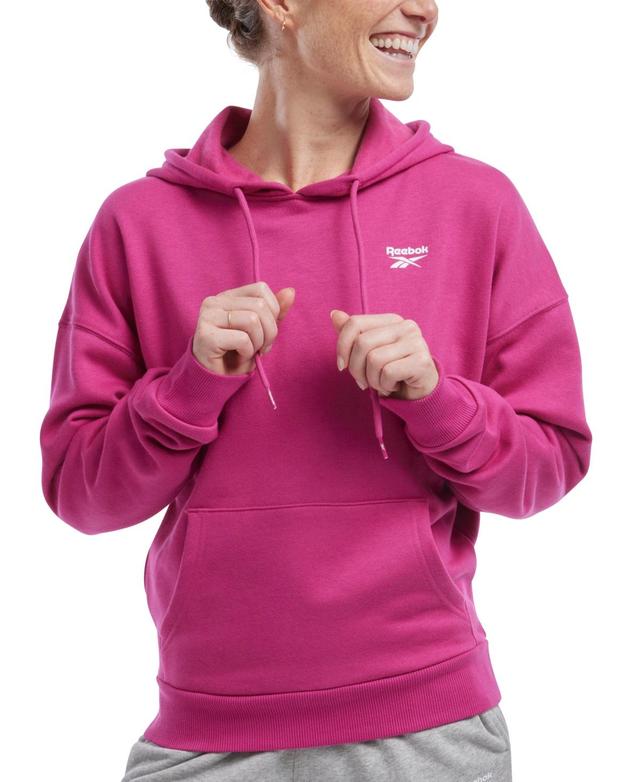 Reebok Womens Identity Left Logo Fleece Hoodie Product Image