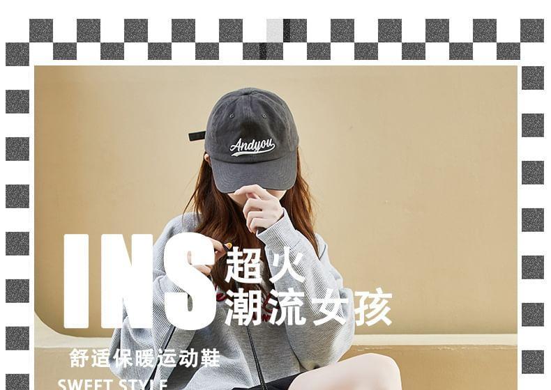 Two-Tone Platform Sneakers Product Image