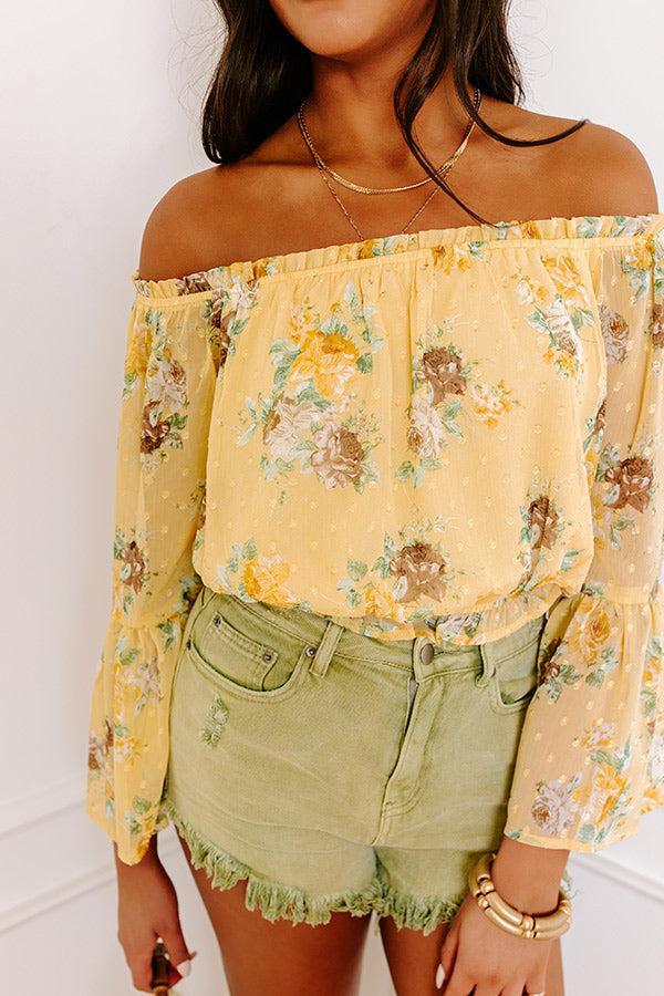 Weekend Oasis Floral Crop Top Product Image