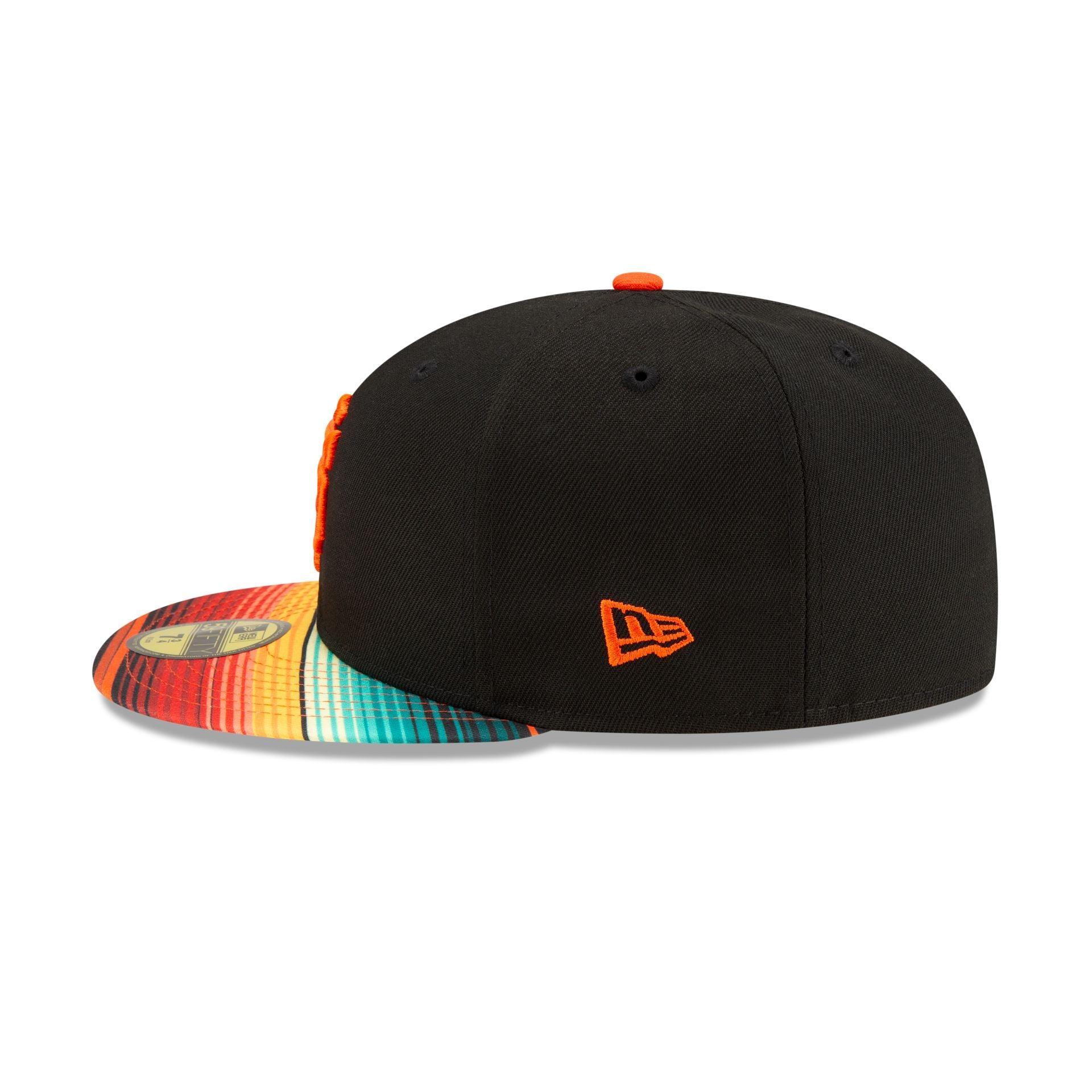 San Francisco Giants Turn Back the Clock Pattern Visor 59FIFTY Fitted Hat Male Product Image