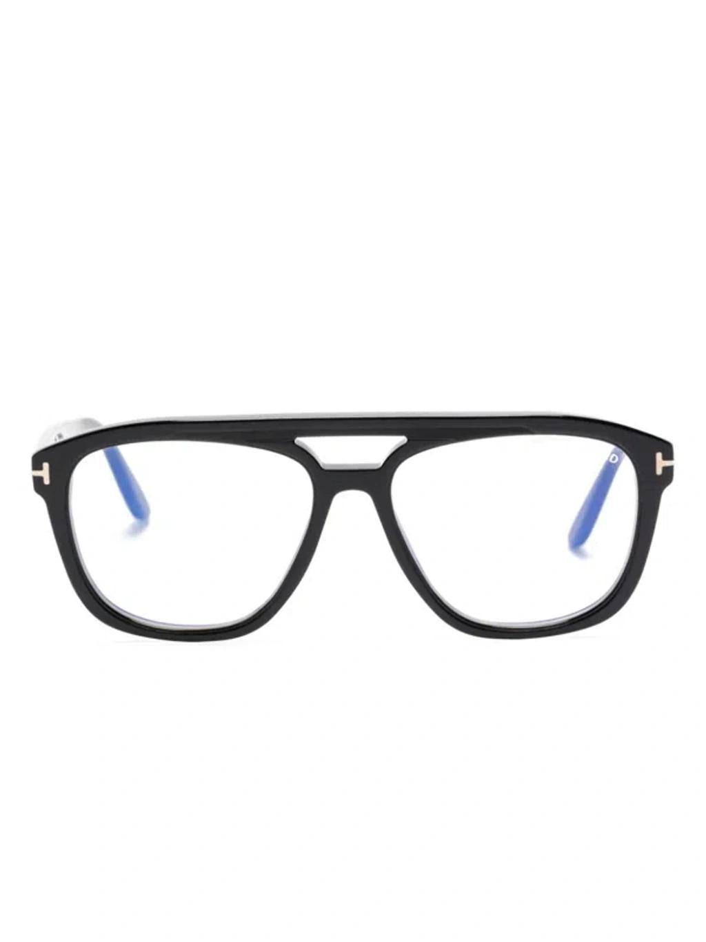 TOM FORD Brille Mit Pilotengestell In Schwarz Product Image