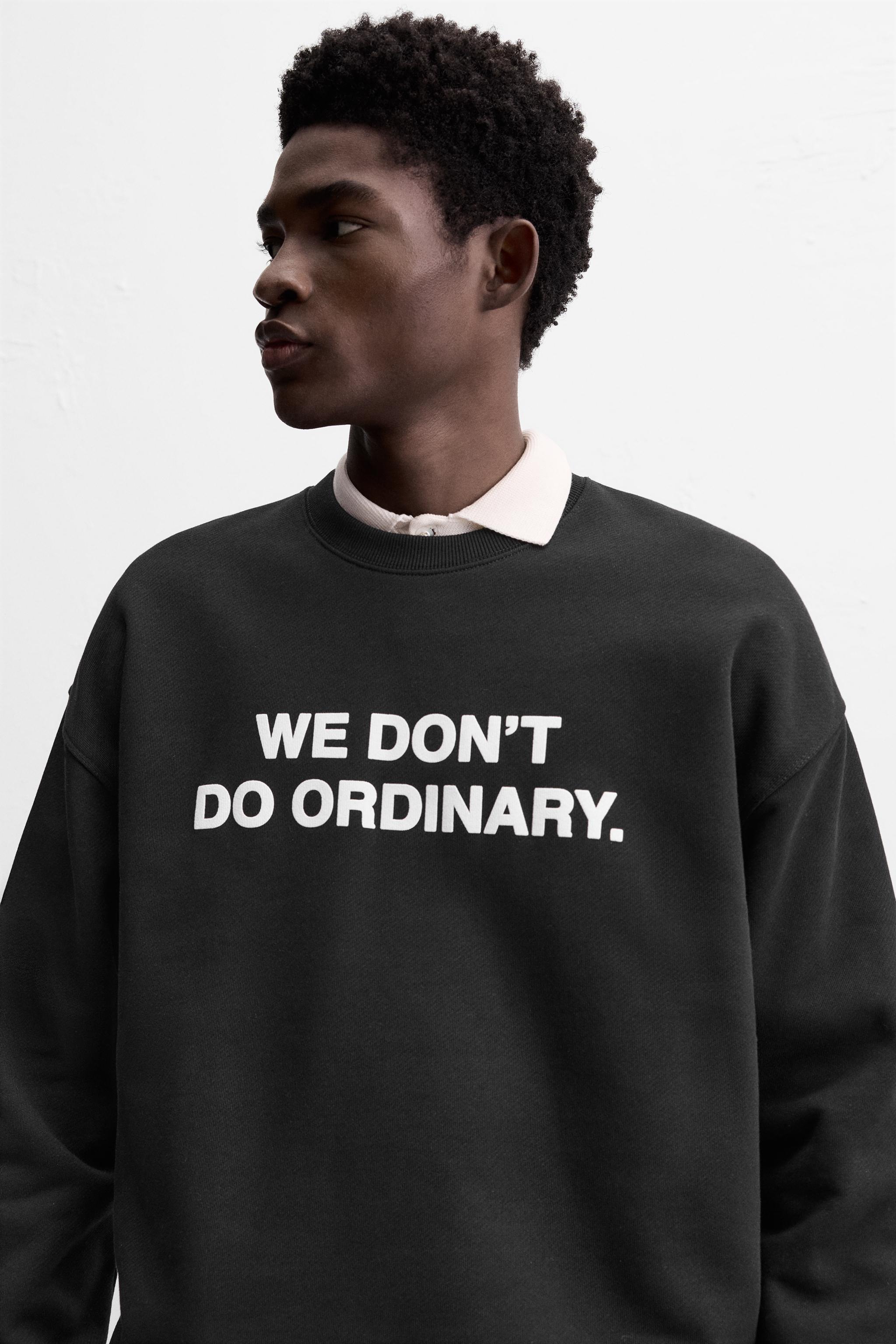 TEXT PRINT SWEATSHIRT Product Image