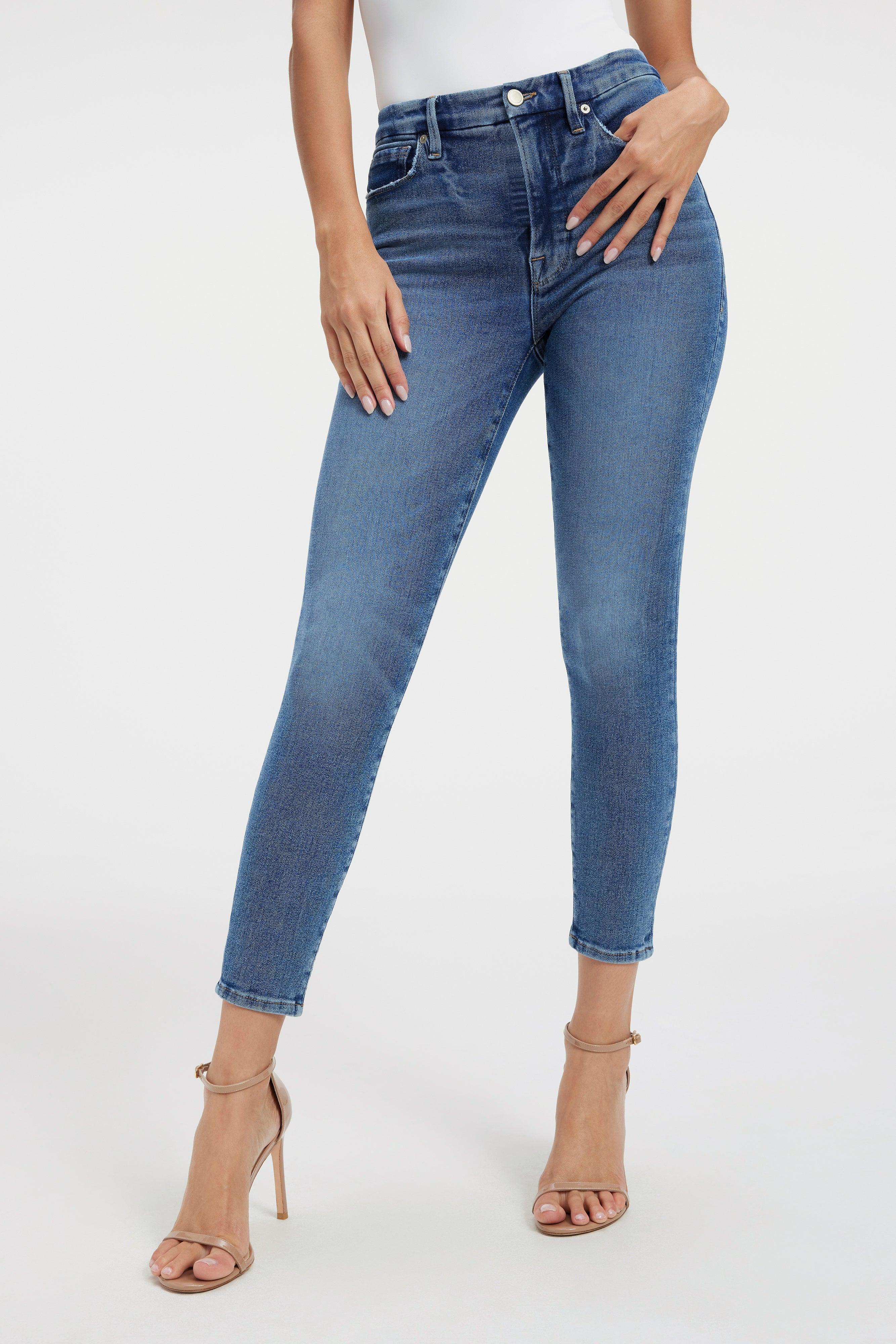 GOOD WAIST SKINNY CROPPED  JEANS | INDIGO326 Product Image