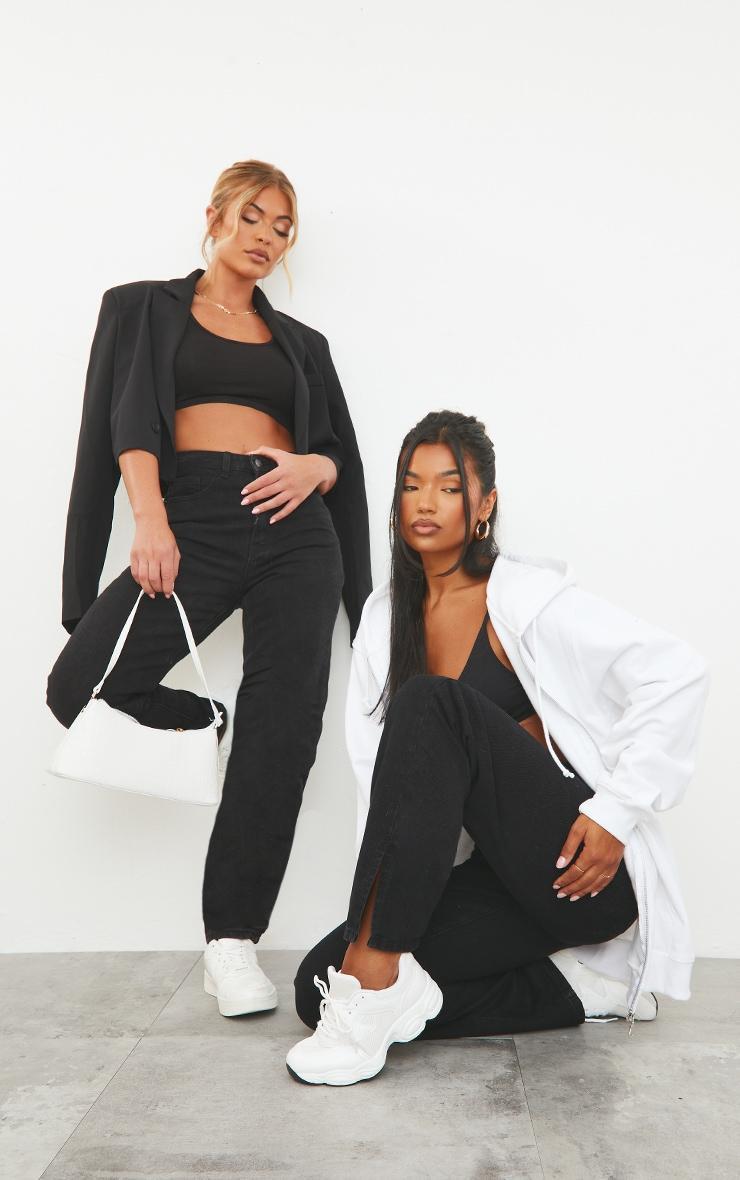 PRETTYLITTLETHING Black Mom Jeans product image