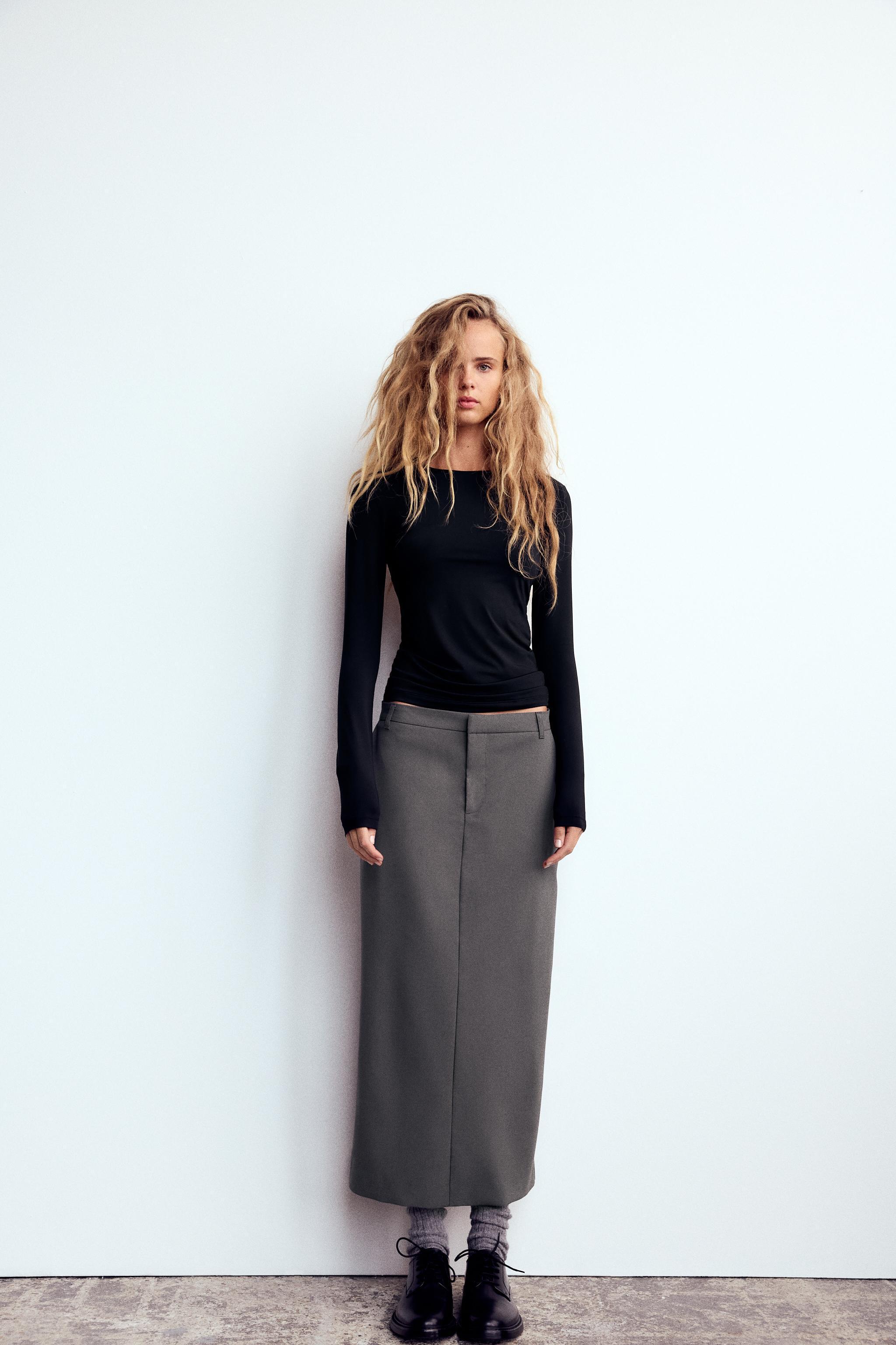 STRAIGHT CUT MIDI SKIRT Product Image