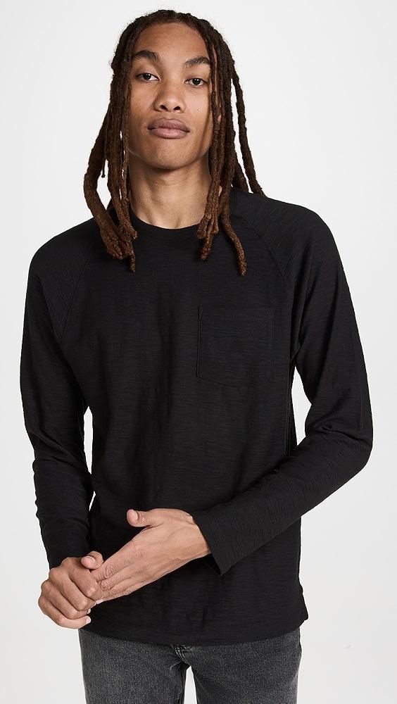 Vince Long Sleeve Pocket Crew Tee | Shopbop Product Image