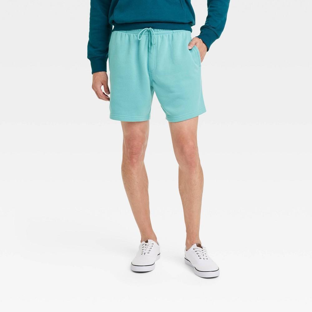 Mens 7 Ultra Soft Fleece Pull-On Shorts - Goodfellow & Co Blue XS Product Image