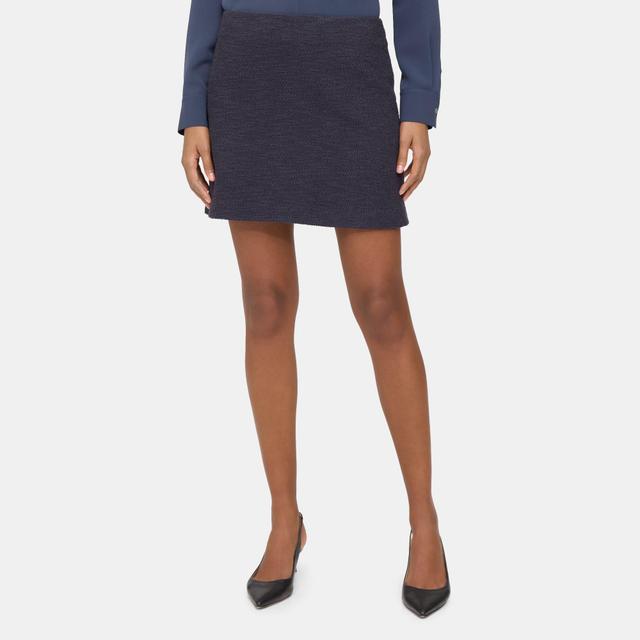 Stretch Tweed Mini Skirt | Theory Outlet Product Image