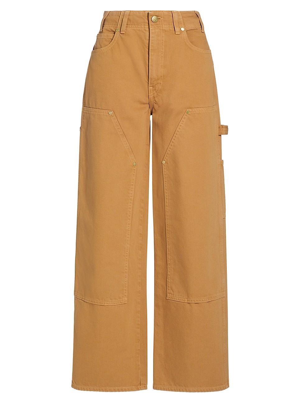 Womens The Olympia Wide-Leg Cargo Jeans Product Image