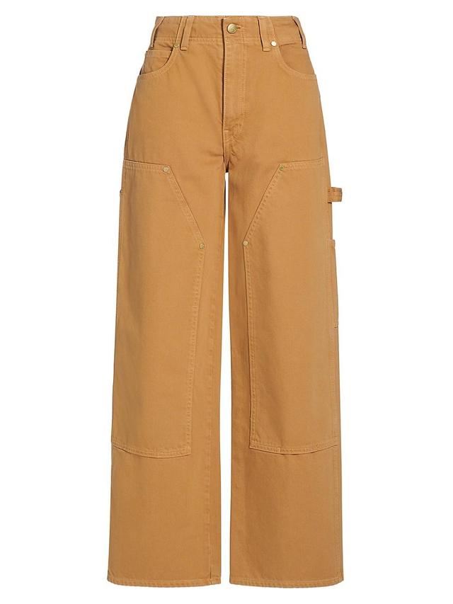 Womens The Olympia Wide-Leg Cargo Jeans Product Image