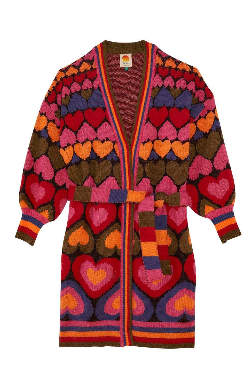 Full Of Hearts Midi Cardigan, FULL OF HEARTS / S Product Image