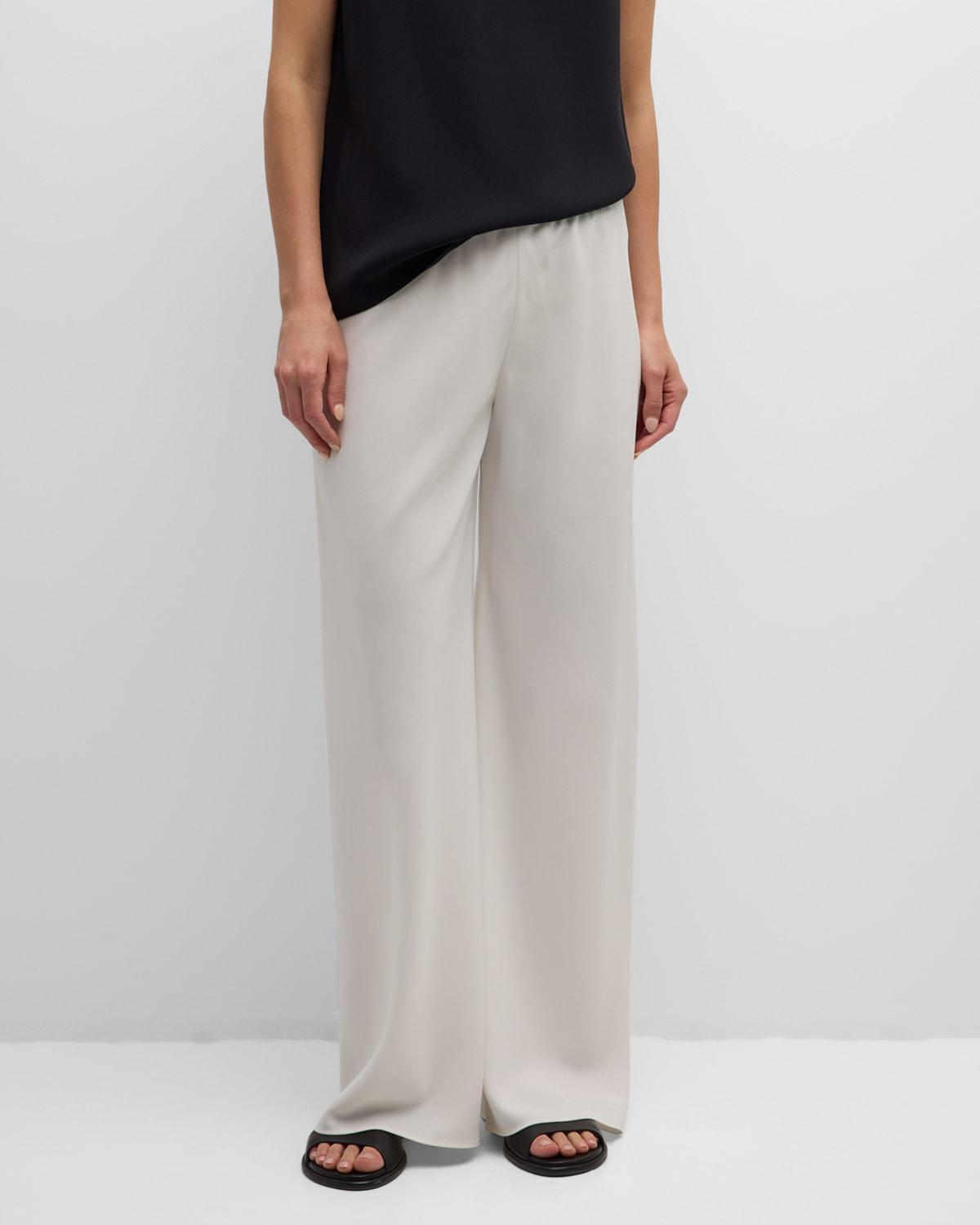 Womens Gala Crepe Wide-Leg Pants product image