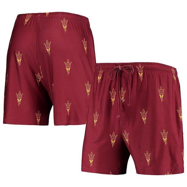 Mens Concepts Sport Maroon Arizona State Sun Devils Flagship Allover Print Jam Shorts Product Image